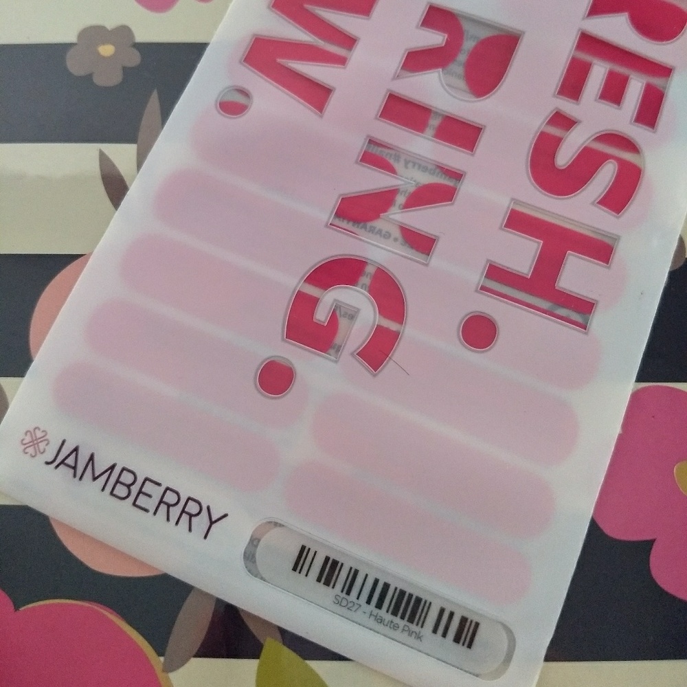 Jamberry Nail Wraps NIP Haute Pink